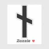 De Rune Nauthiz (zwart) Sticker (Vel)