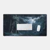 De Rune Sentinel – Kolossale Gepantserde Bewaker Bureaumat (Keyboard & Muis)
