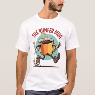 De Runfer mok Energetische hardloopkoffiekop T-shirt