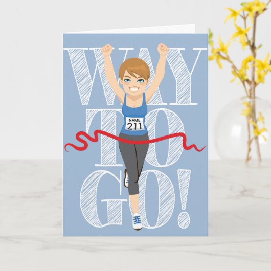 De Runner van de felicitatie Kaart (Gele Bloem)