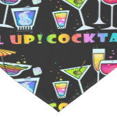 DE RUNNER VAN DE TABEL - COCKTAIL UP! GLAZEN KORTE TAFELLOPER (Hoek)