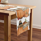 De Runners van de Lijst van de Thanksgiving/geven  Korte Tafelloper (Voorbeeld)