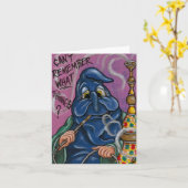 De rups Alice in Wonderland Note Kaart (Gele Bloem)