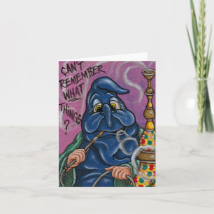 De rups Alice in Wonderland Note Kaart