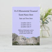 De Rushmore Aangepaste Uitnodigingen opzetten (Staand voorkant)