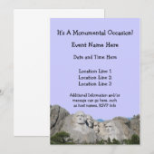 De Rushmore Aangepaste Uitnodigingen opzetten (Voorkant / Achterkant)