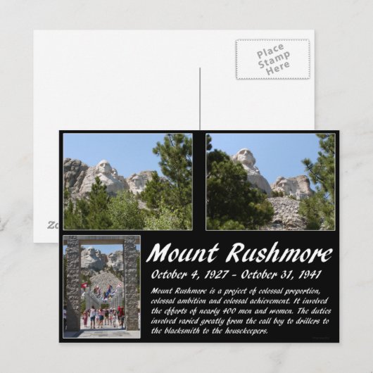 De Rushmore reeks #1 Briefkaart (Voorkant / Achterkant)