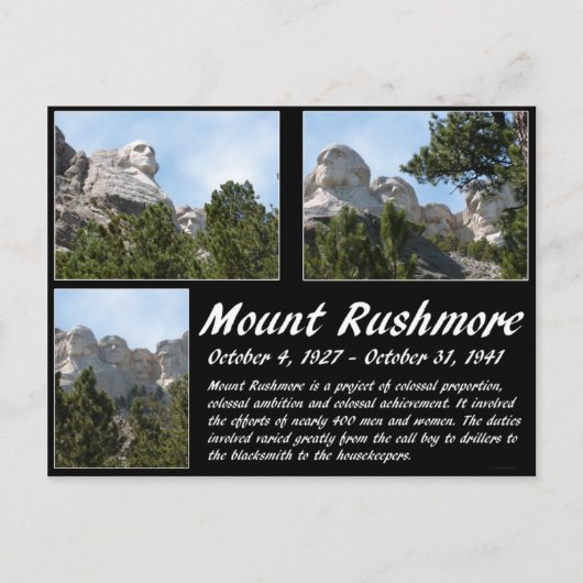 De Rushmore reeks #3 Briefkaart (Voorkant)