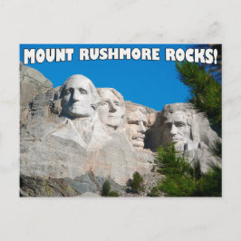 De Rushmore Rocks. Mount Rushmore, South Dakota Briefkaart