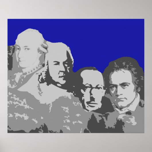 De Rushmore van het Poster van Composers opzetten (Voorkant)