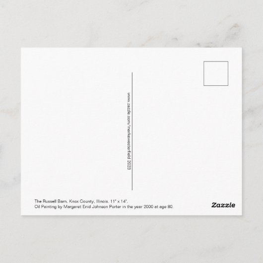 De Russell Barn 2000 MEJP Briefkaart (Achterkant)