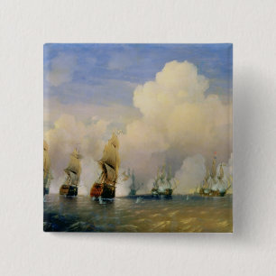 De Russisch-Zweedse Zee oorlog bij Kronstadt in 17 Vierkante Button 5,1 Cm