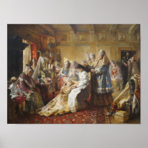 De Russische Bride Attire van Makovsky - Poster