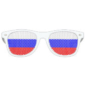 De Russische driekleur | vlag van Rusland Retro Zonnebril (Voorkant)
