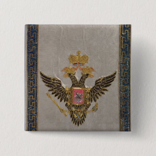 De Russische keiharde familie" Vierkante Button 5,1 Cm (Voorkant)