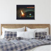De Russische maan aan land Canvas Afdruk (Insitu (Slaapkamer))