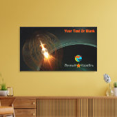 De Russische maan aan land Canvas Afdruk (Insitu (Woonkamer))