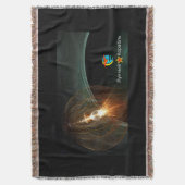 De Russische maan aan land Deken (Voorkant Verticaal)