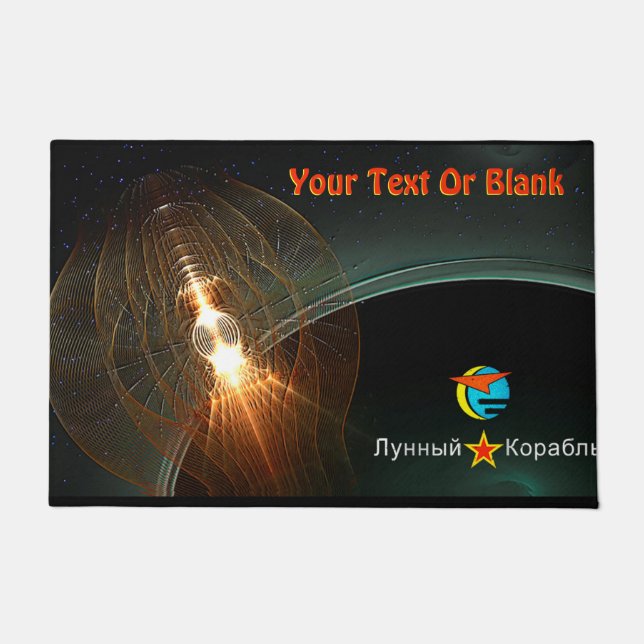 De Russische maan aan land Deurmat (Voorkant)