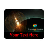 De Russische maan aan land Magneet (Horizontaal)