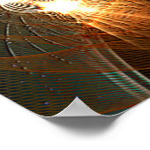 De Russische maan aan land Poster (Hoek)