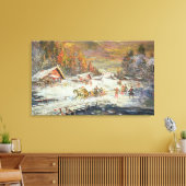 De Russische winter, 1900-10 Canvas Afdruk (Insitu (Woonkamer))