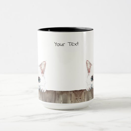 De Russische Witte Kat Mok (Midden)