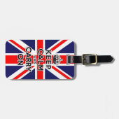 de rust bewaren en de vlag van de EU-vlag voeren Bagagelabel (Voorkant horizontaal)