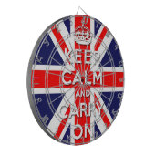 de rust bewaren en de vlag van de EU-vlag voeren Dartbord (Voorkant Links)