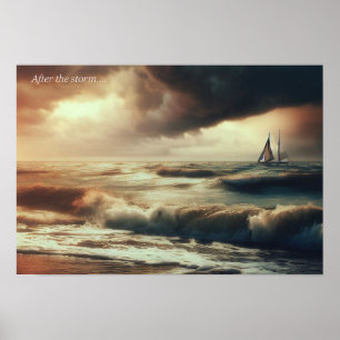 De rust na het storm poster