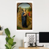 De rust op de vlucht naar Egypte (olie op het pane Poster (Thuiskantoor)