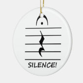 De Rust van de Aantekening van de muziek met Keramisch Ornament (Links)