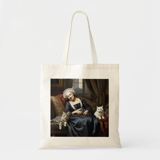 "DE RUST VAN DE KATTENDAME" TOTE BAG (Voorkant)