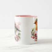De rust van de kleine zangvogel tweekleurige koffiemok (Center)