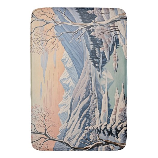 De rust van de winter badmat (Voorkant Verticaal)