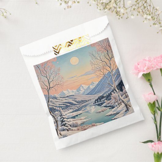 De rust van de winter bedankzakje (Gezegeld)