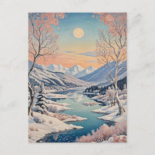 De rust van de winter briefkaart