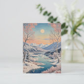 De rust van de winter briefkaart (Staand voorkant)