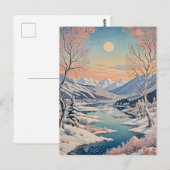 De rust van de winter briefkaart (Voorkant / Achterkant)