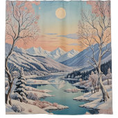 De rust van de winter douchegordijn (Voorkant)