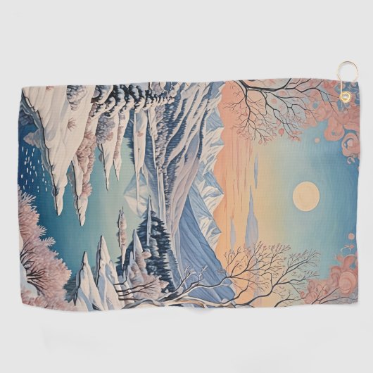 De rust van de winter golfhanddoek (Horizontaal)