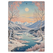 De rust van de winter klembord (Achterkant)