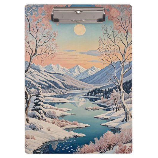 De rust van de winter klembord (Voorkant)