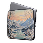 De rust van de winter laptop sleeve (Voorkant Links)