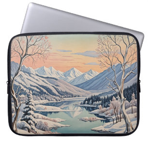 De rust van de winter laptop sleeve