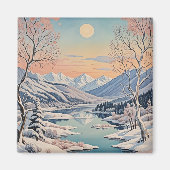 De rust van de winter magneet (Voorkant)