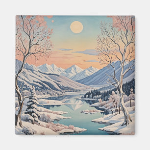 De rust van de winter magneet