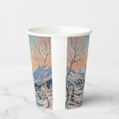 De rust van de winter papieren bekers (Links)