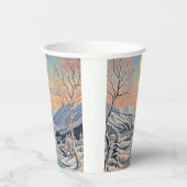 De rust van de winter papieren bekers (Rechts)