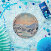 De rust van de winter papieren bordje (Feest)